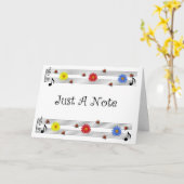 Note De Musique Penser À Votre Carte (Grande Impre (Fleur jaune)