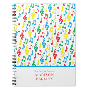 Note de musique Professeur de musique Cahier