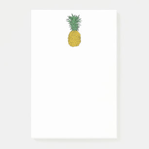 Note de post-it d'ananas