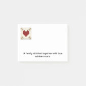 Note de post-it de bloc d'édredon C (Devant)