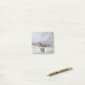 note de post-it de cheval (Sur un bureau)