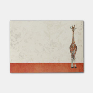 Note de post-it de GIRAFE et d'OISEAU