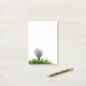 Note de post-it de golf (Sur un bureau)