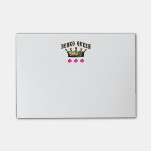 Note de post-it de la Reine de Bunco
