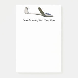 Note de post-it de Sailpane de planeur - glissant