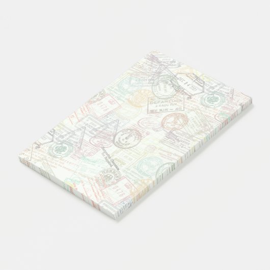 Note de post-it d'impression de timbre de (Incliné)