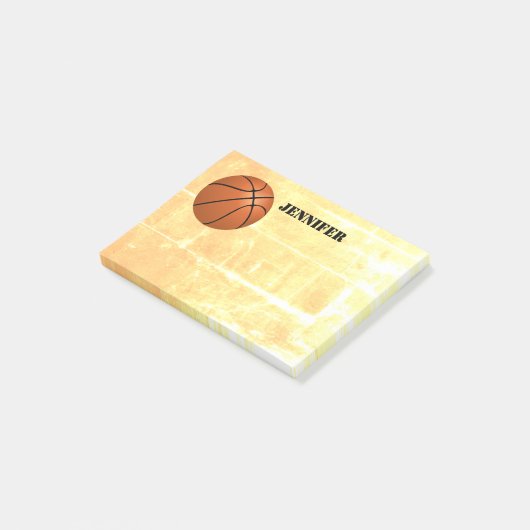 note de post-it faite sur commande de basket-ball (Incliné)
