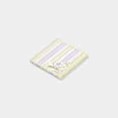 Note de post-it florale de l'abeille 3x3 (Incliné)