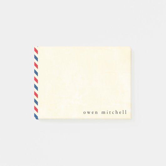 Note de post-it personnalisée par poste aérienne (Devant)
