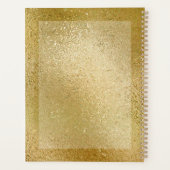 Note de texture de verre brillant brillant or rich (Dos)