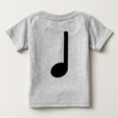 Note de trimestre avec la tige face vers le haut (Dos)