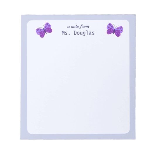 Note Du Bloc-Notes De L'Enseignant (Devant)