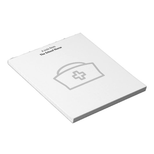 Note du Bloc-notes de l'infirmière et du Casquette (Incliné)