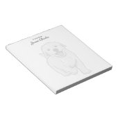 Note Du Bloc-Notes Moderne De Mignonne Golden Retr (Incliné)