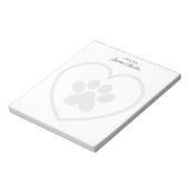 Note Du Bloc-Notes Moderne Monogramme De Chien Mig (Tourné)