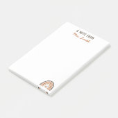 Note D'Un Professeur Boho Rainbow Post-it (Incliné)