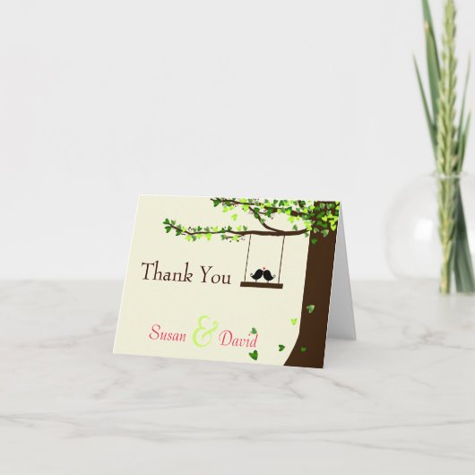 Note en baisse de Merci de chêne de coeurs (Devant)