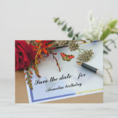 Note Fleur Été Appartement Enregistrer La Carte Da (Debout devant)