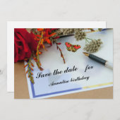 Note Fleur Été Appartement Enregistrer La Carte Da (Devant / Derrière)