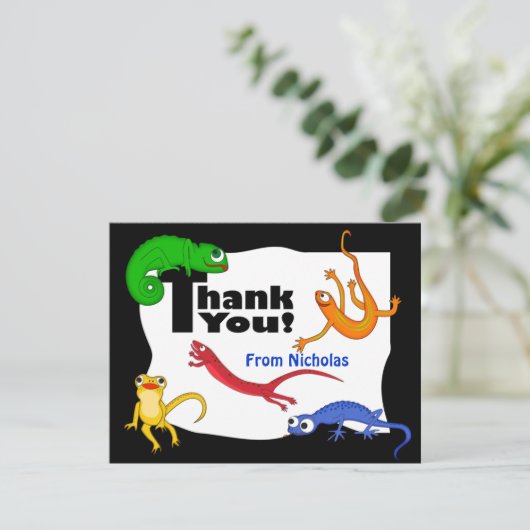 Note idiote de Merci de lézard de saut (Debout devant)