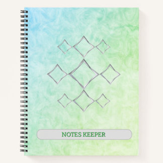 Note keeper cover met zachte textuur achtergrond notitieboek