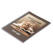 Note Livre -Cutie Pie Cat Lire un livre (Côté gauche)