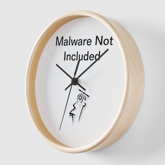 Note Malware Inclus Horloge (Angle)