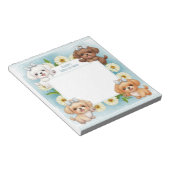 Note Mitzvah personnalisée Bloc-notes Chipons flor (Incliné)