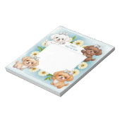 Note Mitzvah personnalisée Bloc-notes Chipons flor (Tourné)