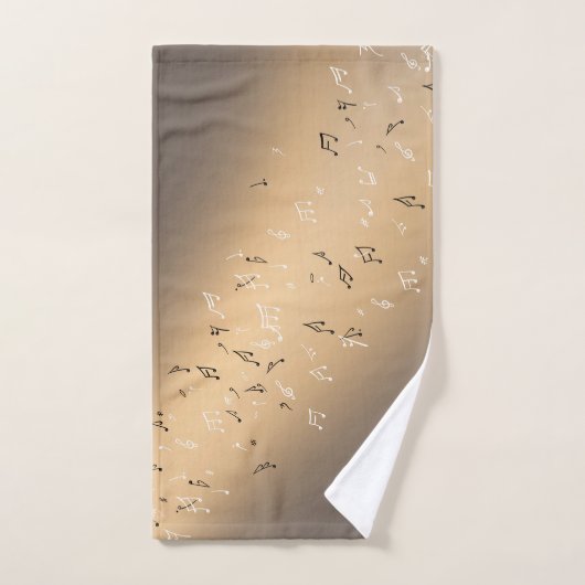 Note musicale Lune d'or (Serviette à main)