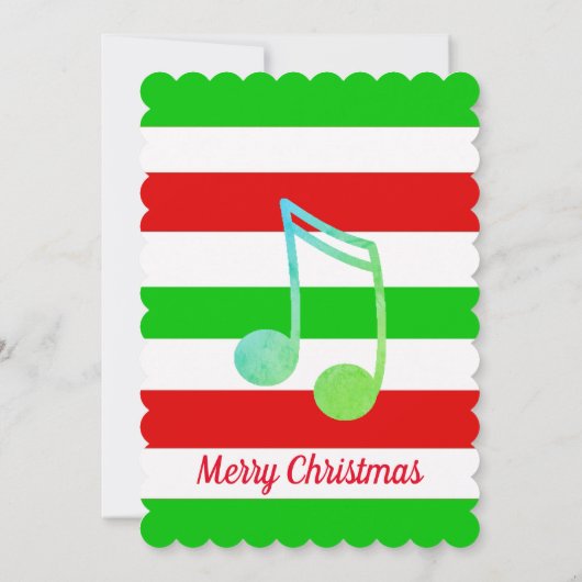 Note musicale Noël Carol Karaoke Invitation (Dos)