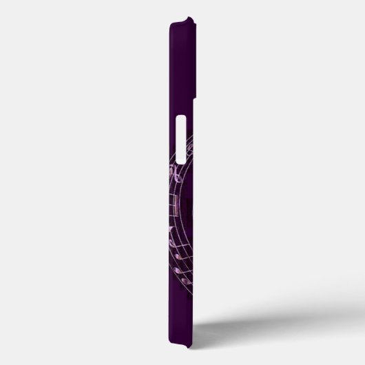 Note musicale violette Coque-Mate coque iphone (Verso / Droite)