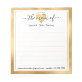 Note personnalisée de la maman du Bloc-notes (Devant)