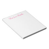Note personnalisée du Bloc-notes Isabella (Incliné)