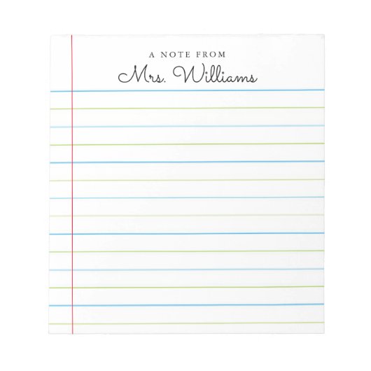 Note Personnalisée Du Bloc-notes Papier Latéral De (Devant)