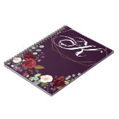 Note personnalisée Livre Plum violet Rose Gold Geo (Côté gauche)