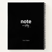 Note personnalisée Mérite Carnet spiral (Dos)