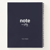 Note personnalisée Mérite Carnet spiral (Dos)