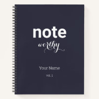 Note personnalisée Mérite Carnet spiral