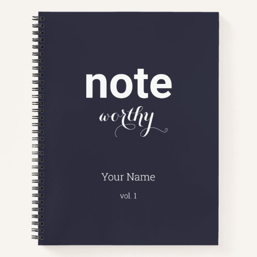 Note personnalisée Mérite Carnet spiral (Devant)