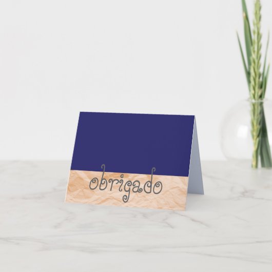 Note portugaise Obrigado de Merci (Devant)