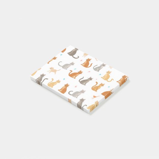 Note Post-it de chat (Incliné)