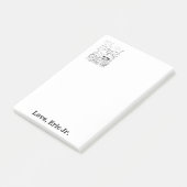 Note Post-it de coloriage de requin poisson (Incliné)