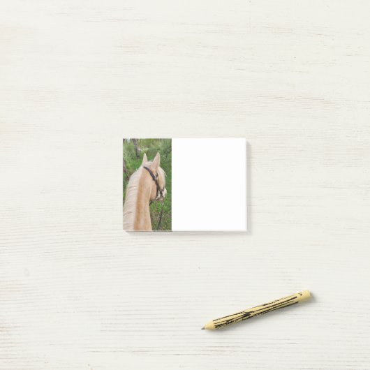 Note post-it du cheval (Sur un bureau)