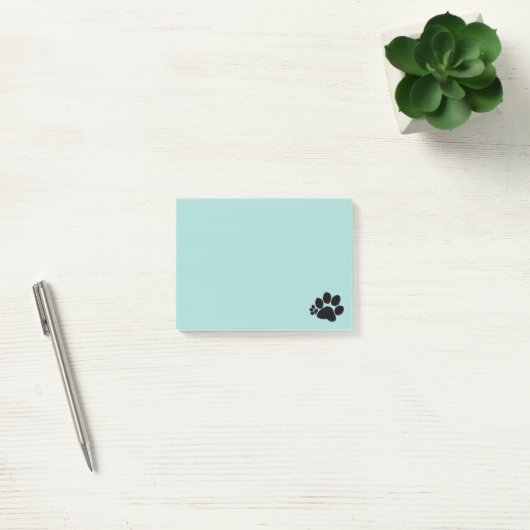Note post-it - Empreinte de patte Polydactyl (Bureau)