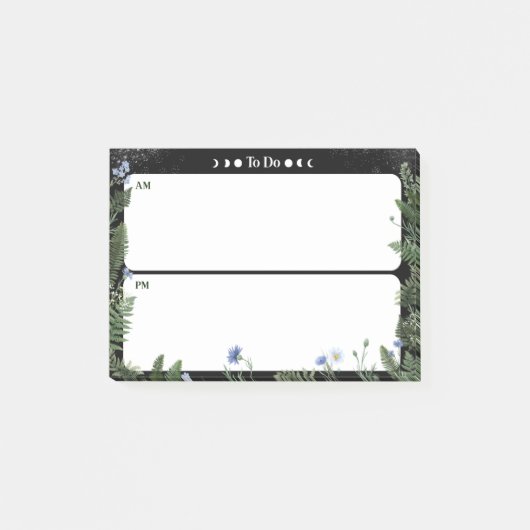 Note Post-it « To-Do » AM/PM - Design Fantaisie So (Devant)