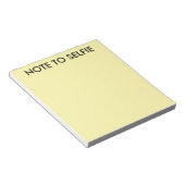 Note pour l'écriture de selfie blocs-notes jaune m (Incliné)