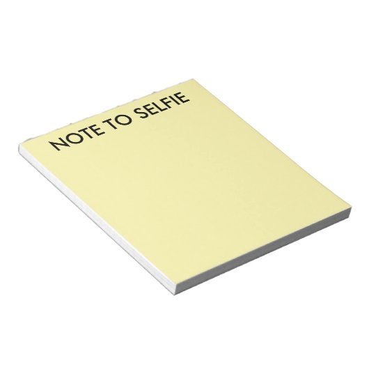 Note pour l'écriture de selfie blocs-notes jaune m (Incliné)