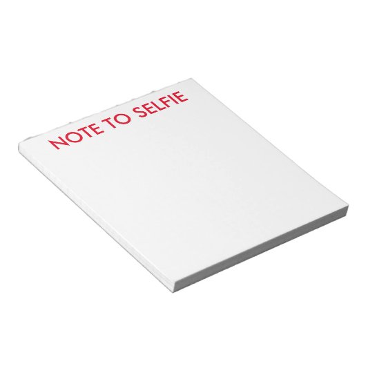 Note pour les blocs-notes d'écriture selfie (Incliné)