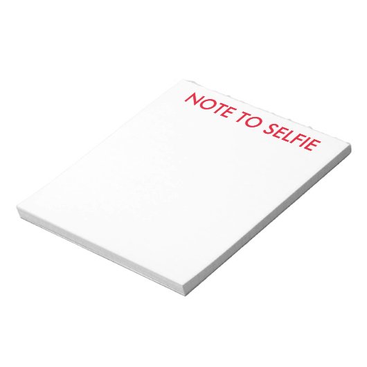 Note pour les blocs-notes d'écriture selfie (Tourné)